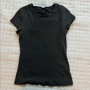 Patagonia Grey Ribbed Short Sleeve Tee